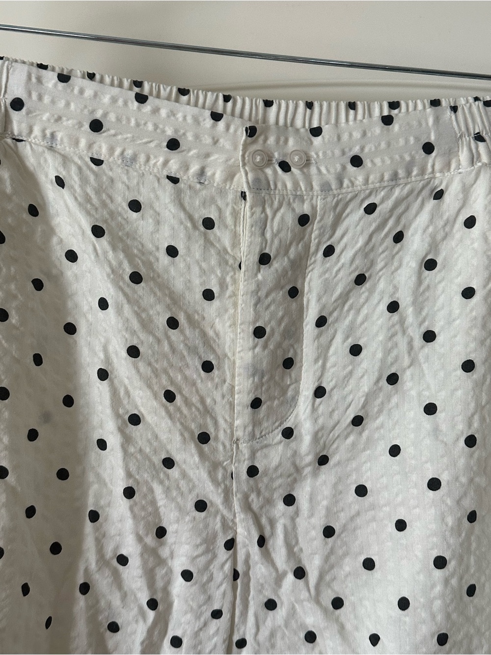 NWT Aerie polka dot shorts black cream white S - Picture 2 of 5